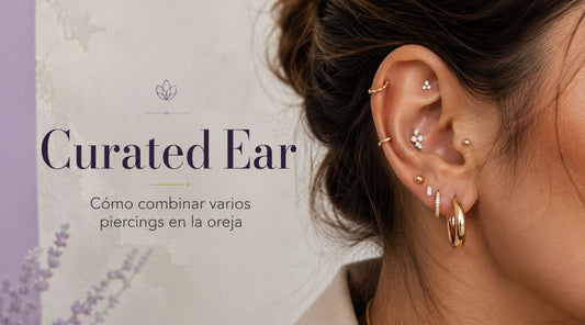 Curated ear: cómo combinar varios piercings en la oreja sin verte recargada