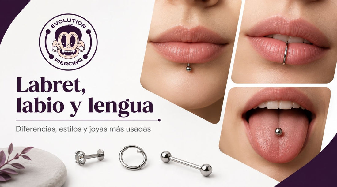Labret, labio y lengua: diferencias, estilos y tipos de joyas más usados