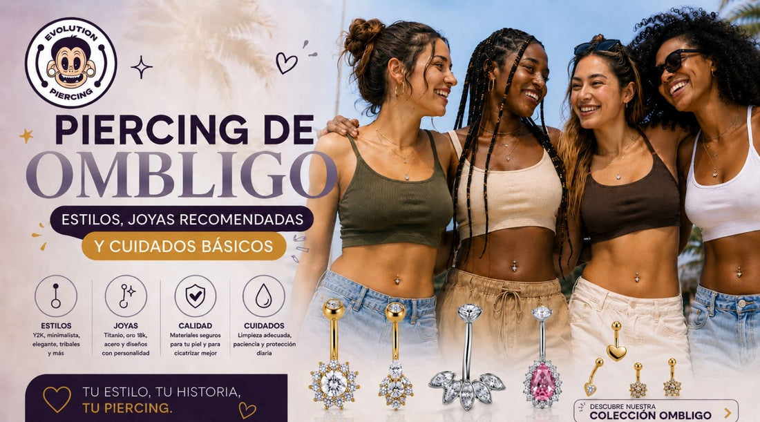 Piercing de ombligo: estilos, joyas recomendadas y cuidados básicos