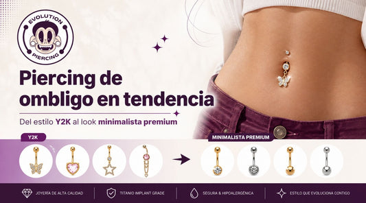 Piercing de ombligo en tendencia: del estilo Y2K al look minimalista premium