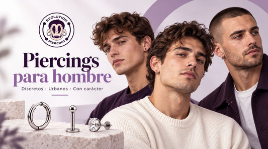 Piercings para hombre con estilos discretos urbanos y elegantes