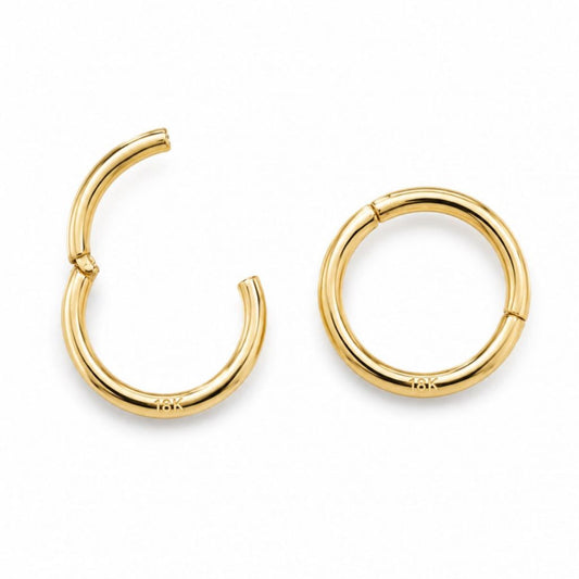 Aro Continuo Oro 18K Italy Premium 8 mm para Piercing