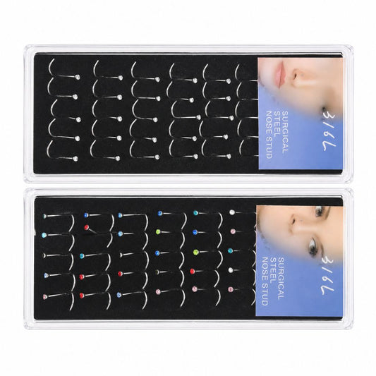 Caja Nostril En Espiral X40 Unidades Zona para Piercing | Evolution Piercing - EP255