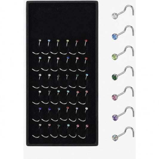 Caja Nostril Espiral X 40 Básico | Evolution Piercing - EP04C