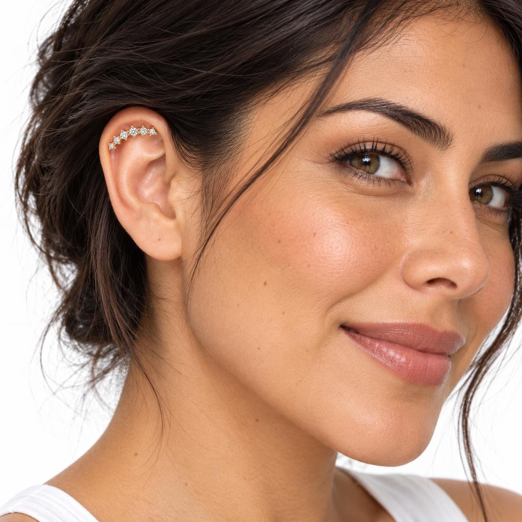 Labret Scapha Oro 18K 6 Circones