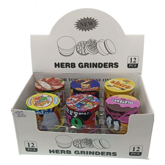 Grinder Herb Trilladora Estampado Colores 4 Pisos | Evolution Piercing - EP319