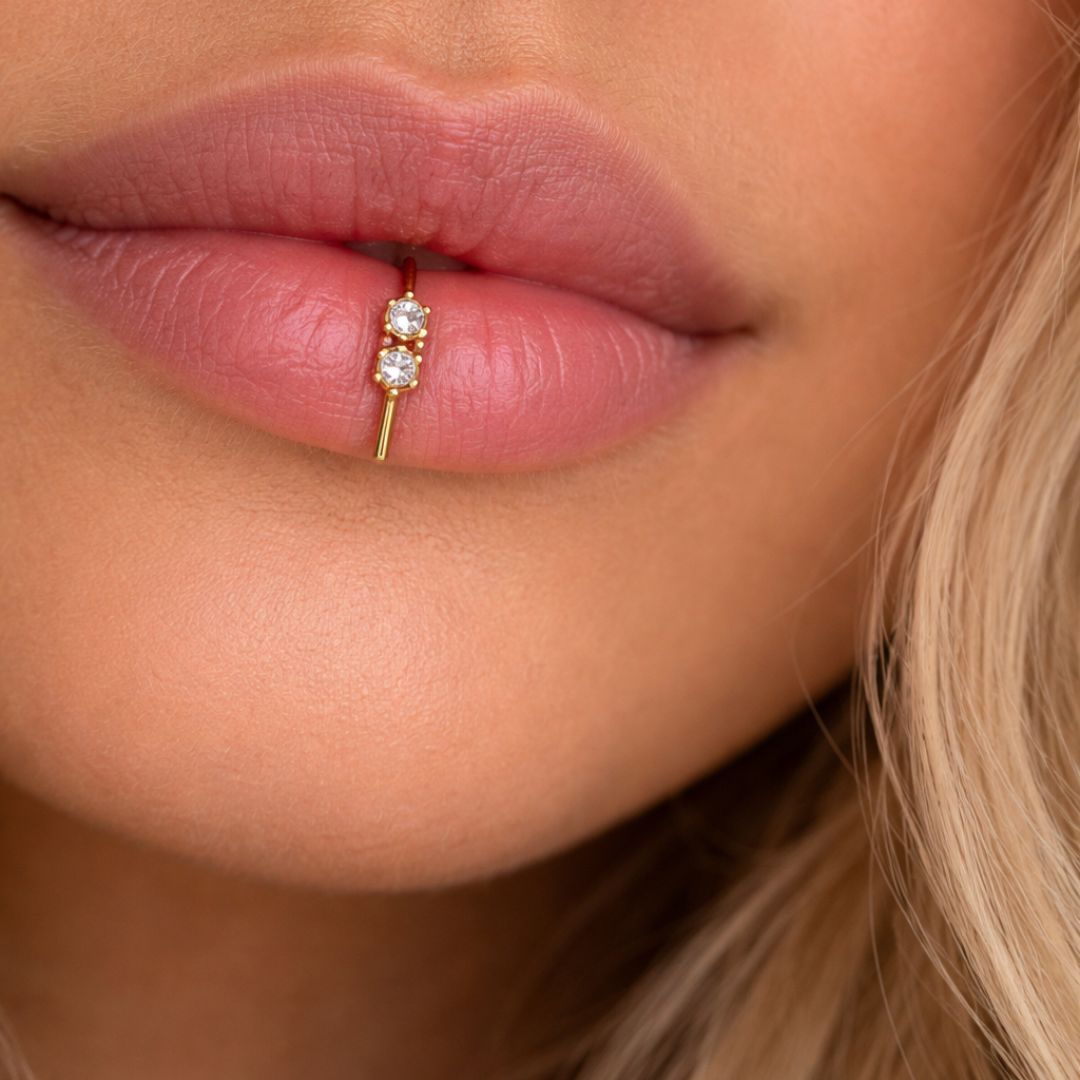 ¿Quieres hacerte un piercing en los labios?