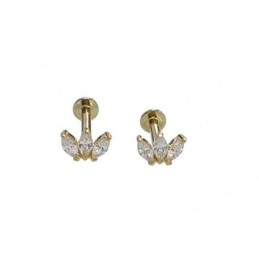 Labret Oro 18K Coqueta Italy Premium para Piercing | Evolution - EP733