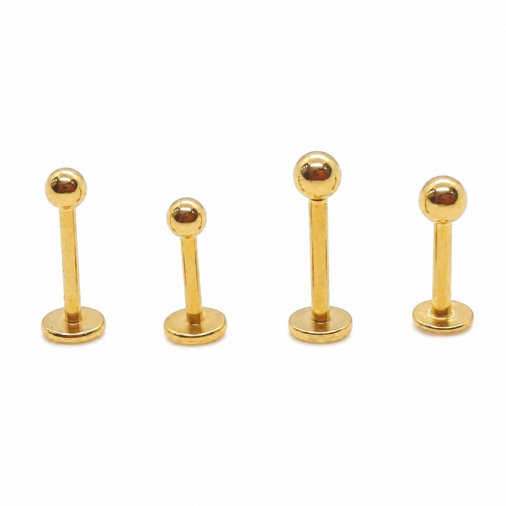 Labret Oro 18K De Bola para Piercing | Evolution Piercing - EP499