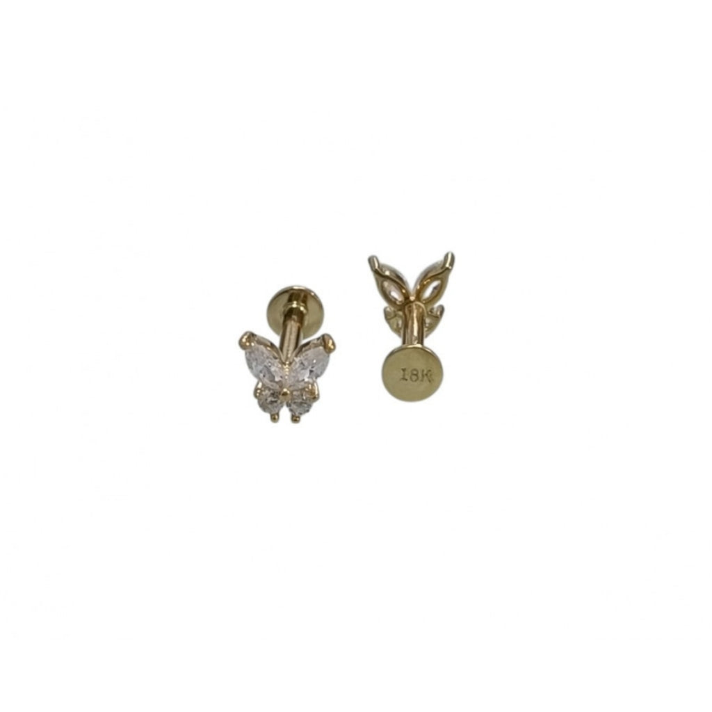 Mariposa Luz Oro 18K Italy Premium para Piercing | Evolution Piercing - EP370
