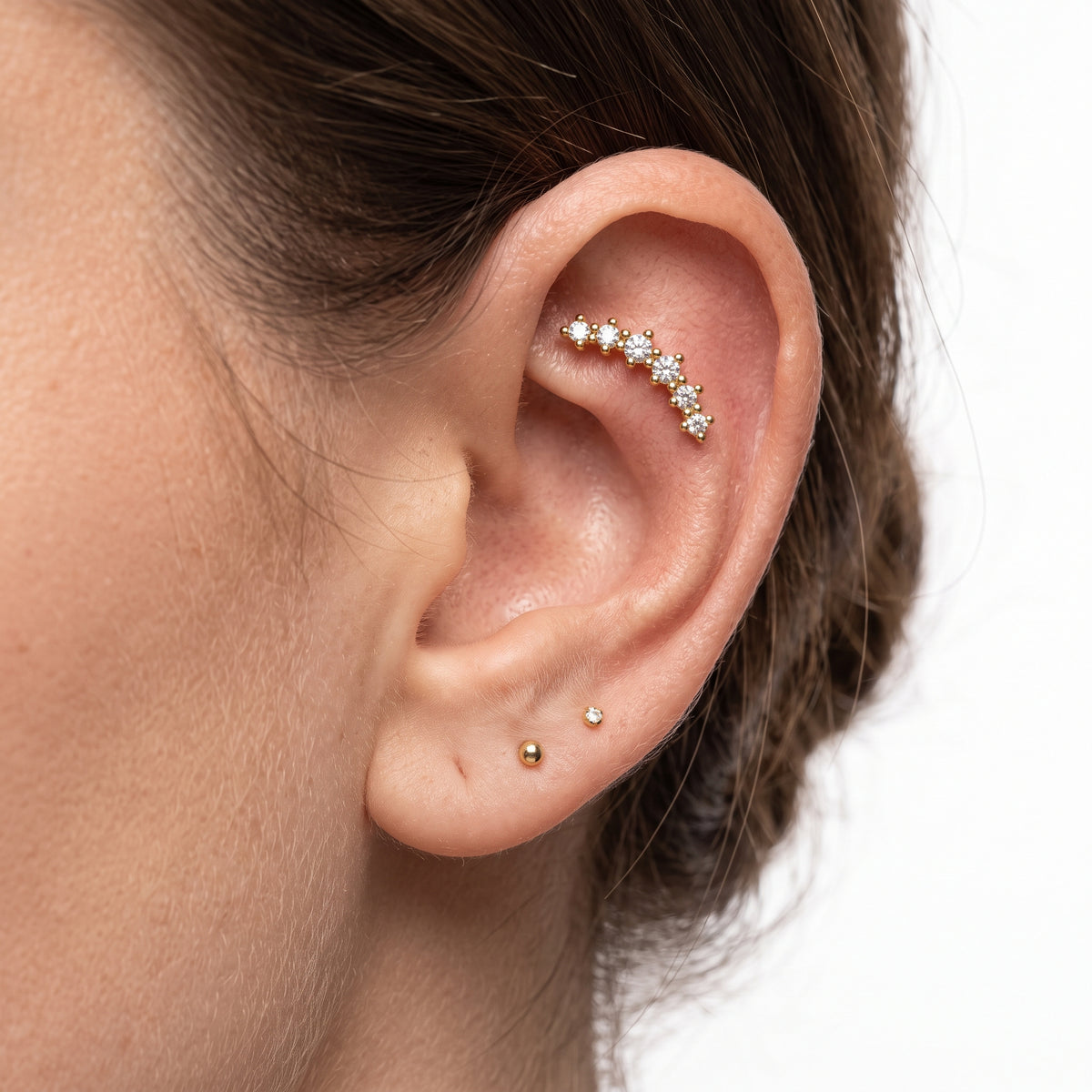 Labret Scapha Oro 18K 6 Circones