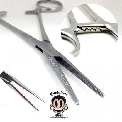 Pinza Mosquito Recta para Piercing