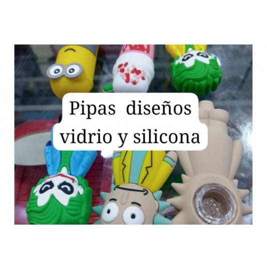 Pipa Diseños Ricky, Guasón, Elmo, Minions, Calavera y Pala | Evolution Piercing - EP329