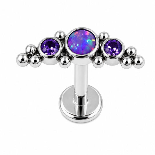 Scapha Ópalo Titanio Base para Piercing | Evolution Piercing - EP596