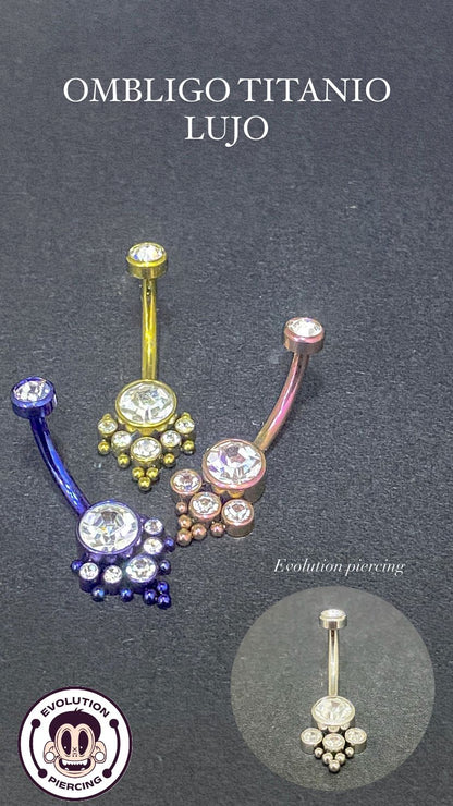 OMBLIGO LUJO TITANIO